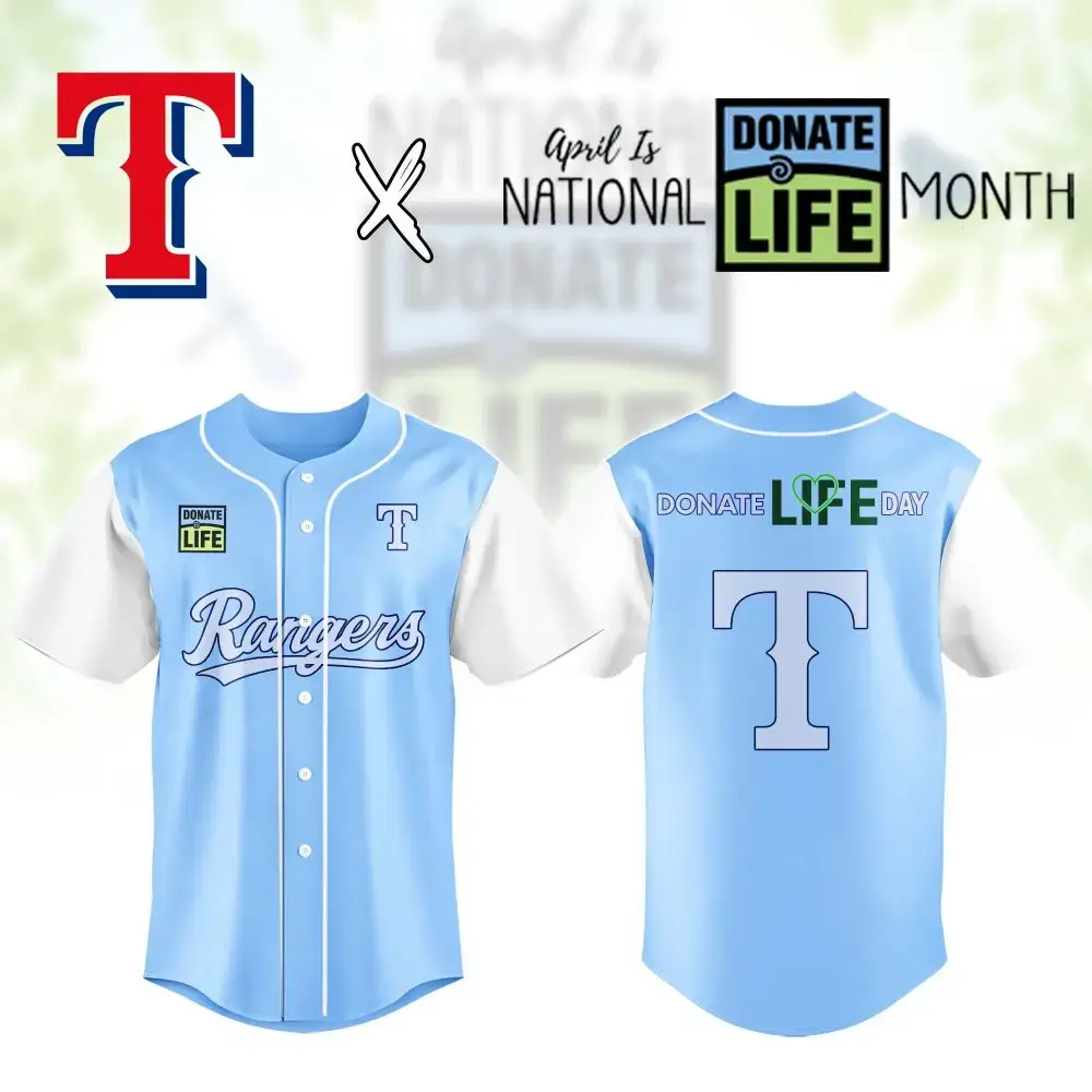 Limited Edition Rangers Jersey - Celebrate Donate Life Month In Style! Image