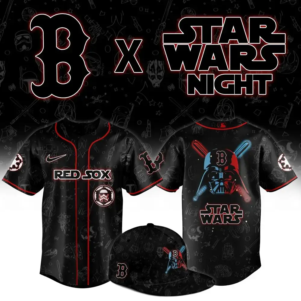 Limited Edition Red Sox X Star Wars Jersey - Perfect For Fans & Collectors! Image