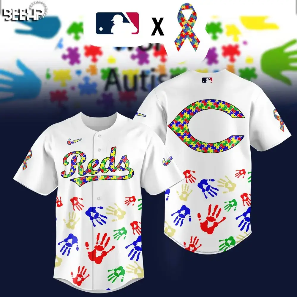 Limited Edition Reds Autism Awareness Jersey - Support & Style Combined! Image
