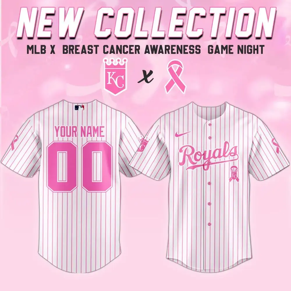 Limited Edition Royals Jersey - Breast Cancer Awareness, Personalize Yours! Image