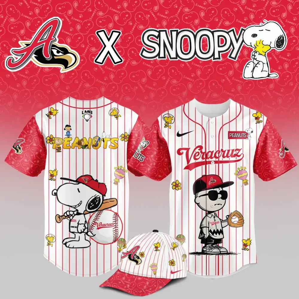 Limited Edition Snoopy Baseball Jersey - Peanuts X Veracruz Collab Image