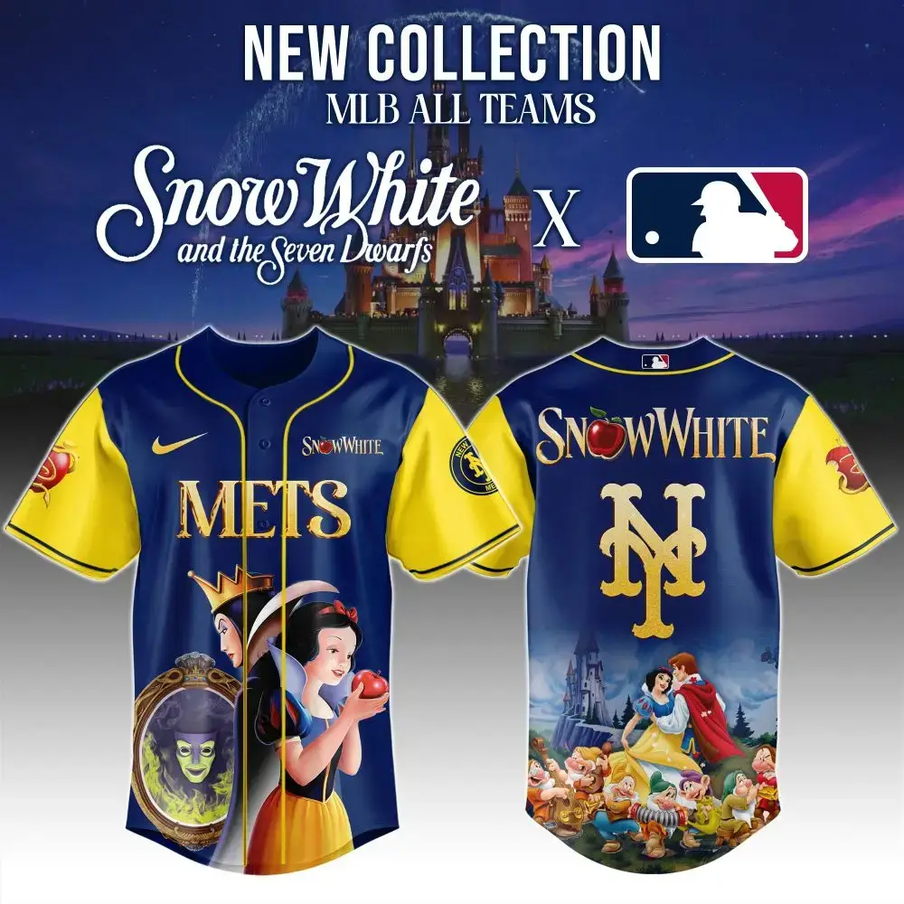 Limited Edition Snow White X Mets Mlb Jersey – New Collection For All Teams Image