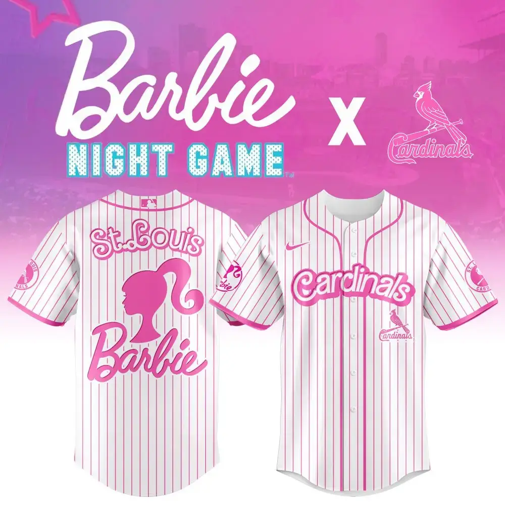 Limited Edition St. Louis Cardinals X Barbie Night Game Jersey - Perfect Gift For Fans! Image