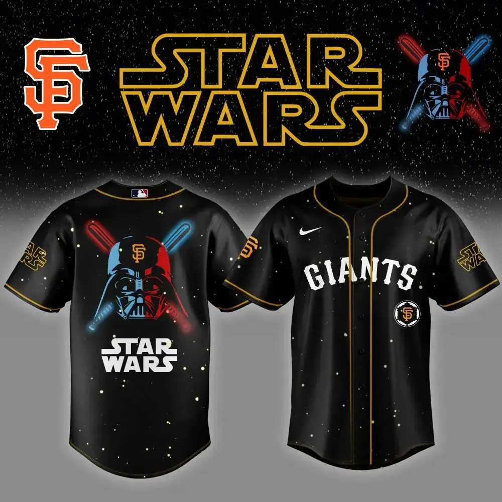 Limited Edition Star Wars X Giants Jersey – Dark Side Baseball Apparel Image