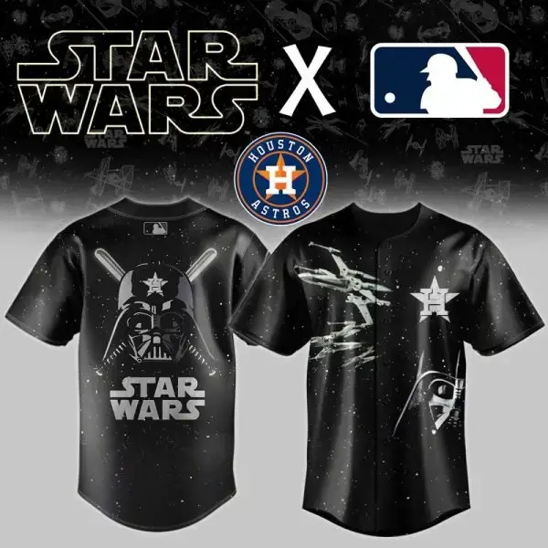 Limited Edition Star Wars X Houston Astros Mlb Jersey - Galactic Fan Gear! Image