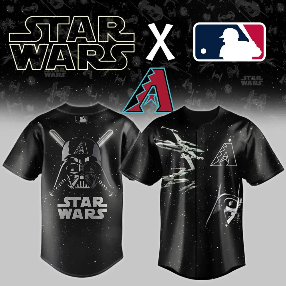 Limited Edition Star Wars X Mlb Baseball Jersey - Dark Side Style For Fans Image