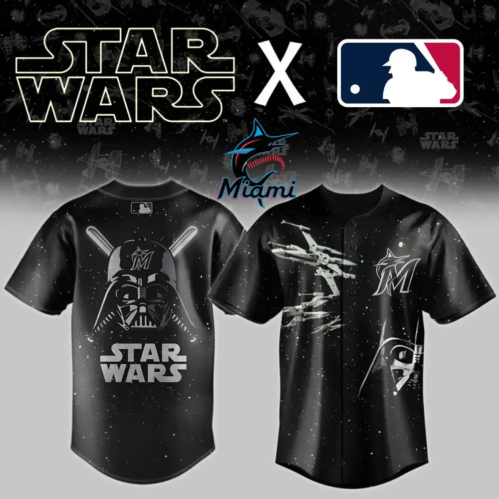 Limited Edition Star Wars X Mlb Miami Marlins Jersey - Ultimate Fan Gear! Image