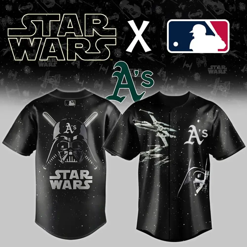 Limited Edition Star Wars X Mlb Oakland A'S Jersey - Ultimate Fan Gear! Image