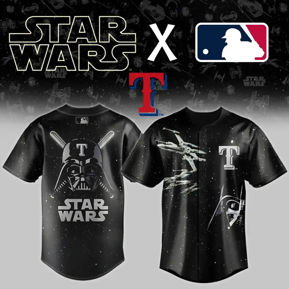 Limited Edition Star Wars X Mlb Rangers Jersey – Ultimate Fan Gear! Image
