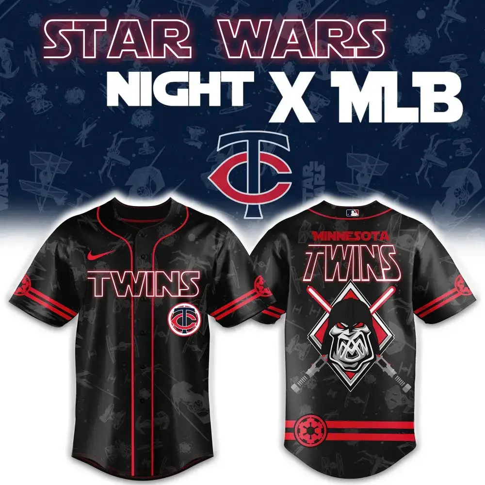Limited Edition Star Wars X Mlb Twins Jersey - Perfect Gift For Fans! Image