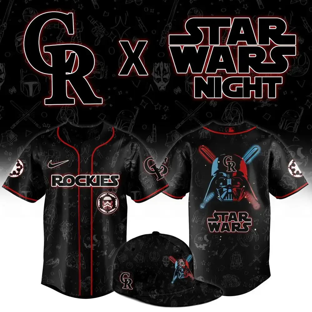 Limited Edition Star Wars X Rockies Jersey - Perfect For Fans! Image