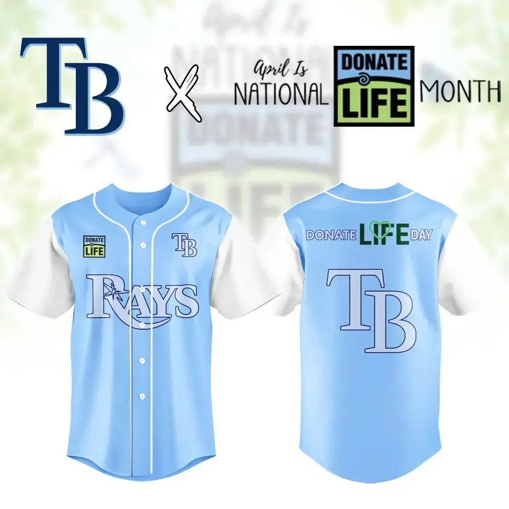 Limited Edition Tb Rays Jersey - Support Donate Life Month Image