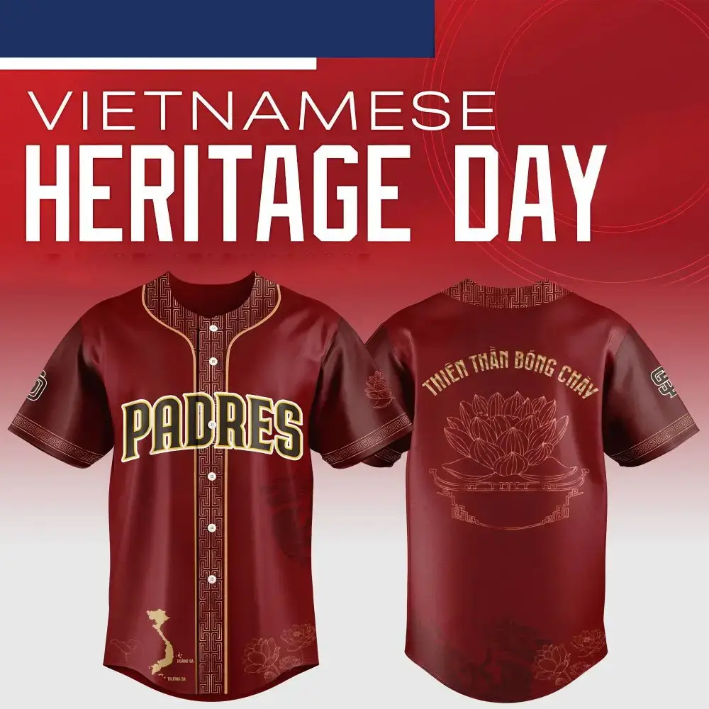 Limited Edition Vietnamese Heritage Day Padres Jersey – Celebrate Culture & Sport! Image