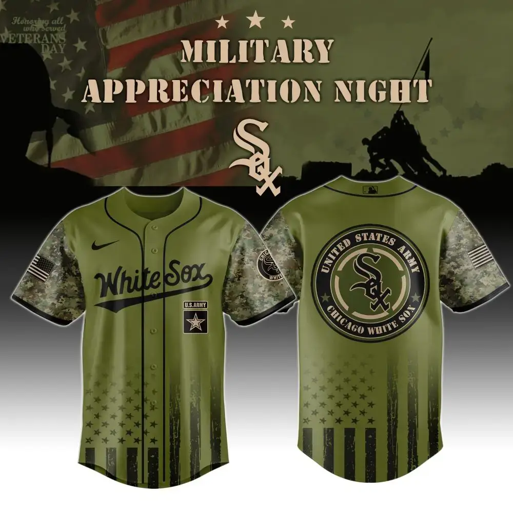 Limited Edition White Sox Military Appreciation Jersey - Honor Veterans With Style! Image
