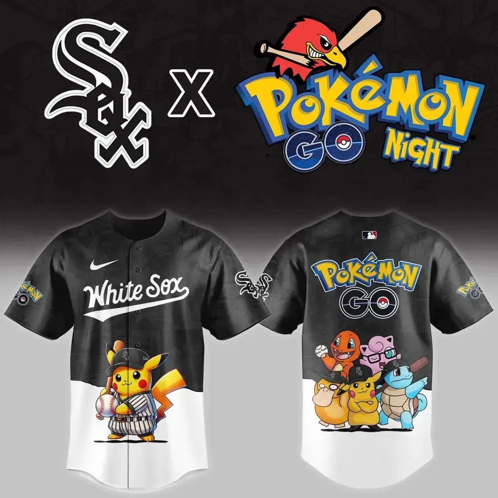 Limited Edition White Sox X Pokémon Go Night Jersey – Catch Yours Now! Image