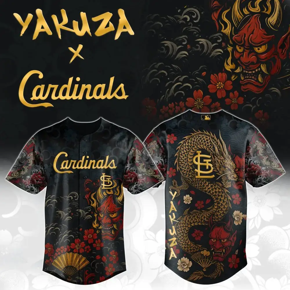 Limited Edition Yakuza X Cardinals Dragon Jersey - Bold & Stylish Design Image