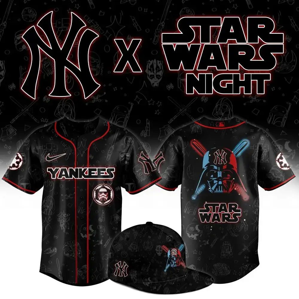 Limited Edition Yankees X Star Wars Jersey – Perfect For Fans! Image