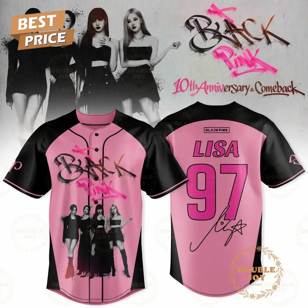 Lisa x Blackpink 10th Anniversary & Comeback Baseball Jersey Image