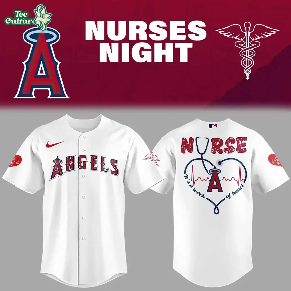 Los Angeles Angels 2026 MLB Nurses Tribute Night Limited Jersey Image