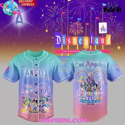 Los Angeles Angels 70Th Magical Years Special Baseball Jersey Image