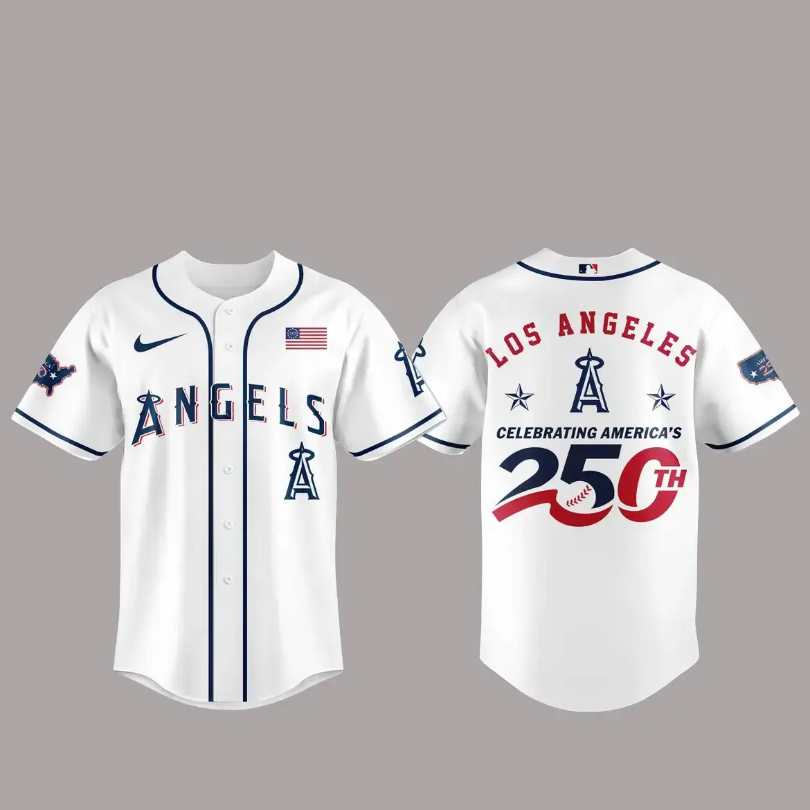 Los Angeles Angels America 250th Anniversary Of USA 2026 Baseball Jersey Image