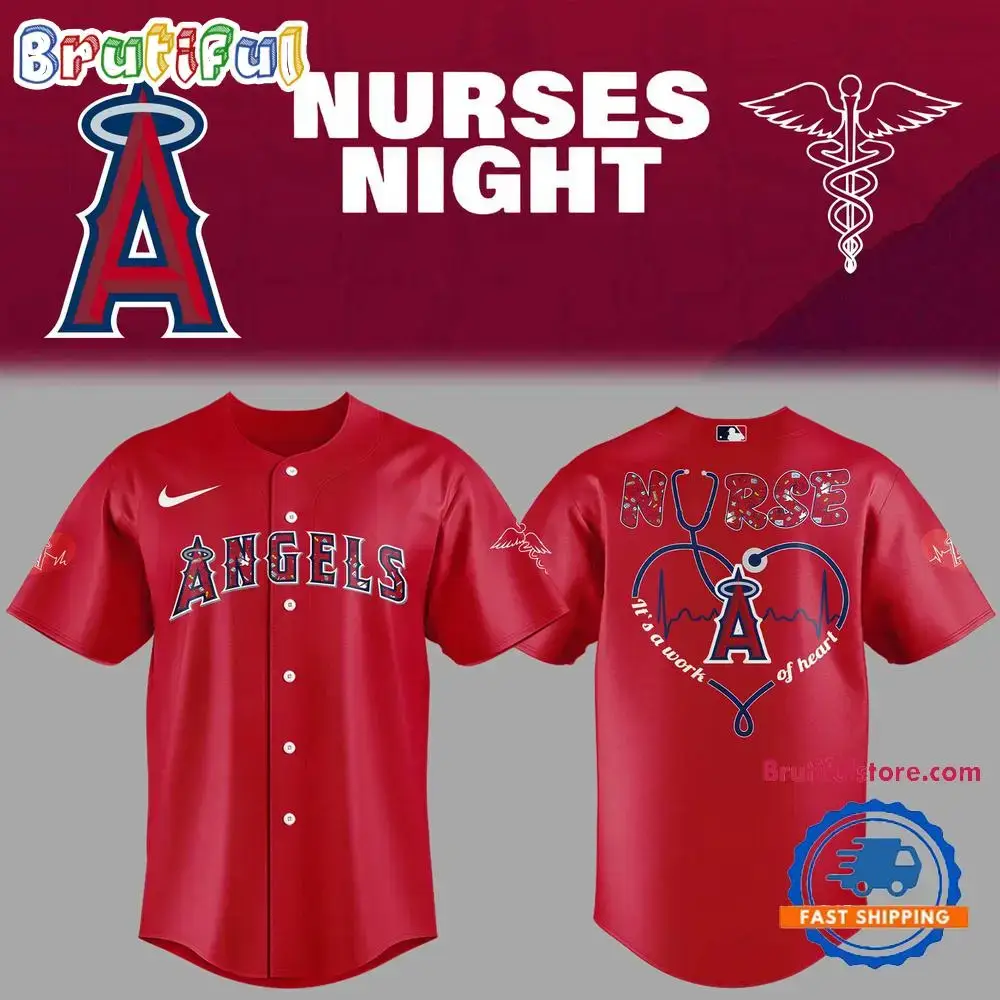 Los Angeles Angels Baseball NURSES NIGHT 2025 Jersey Shirt Image