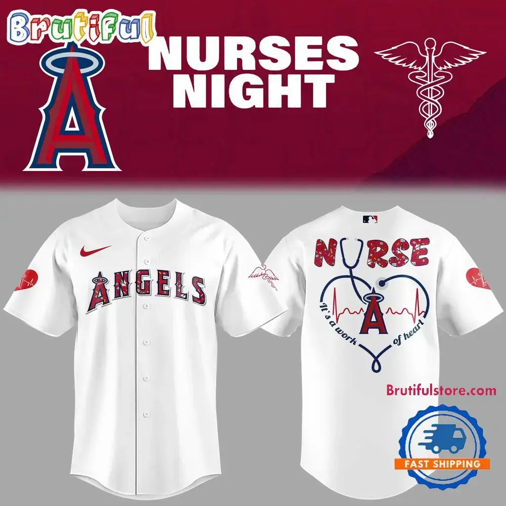 Los Angeles Angels Baseball Nurses Night Limited Edition Jersey Image