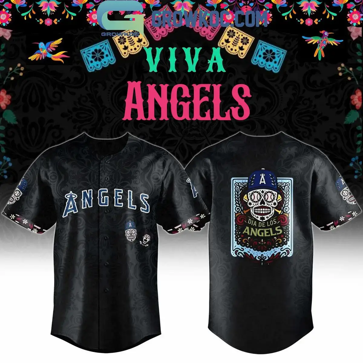 Los Angeles Angels Dia De Los Angels Night 2025 Jersey Image