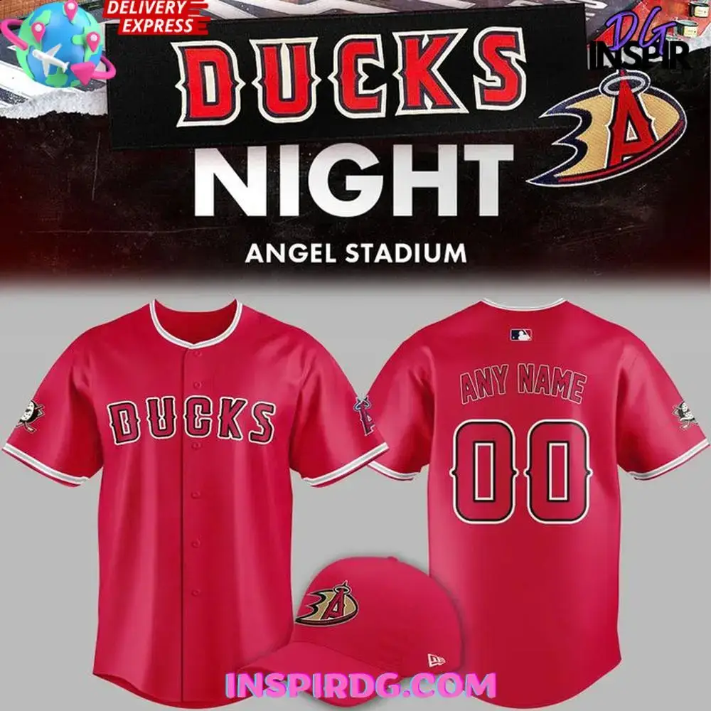 Los Angeles Angels Ducks Night 2025 Baseball Jersey Image