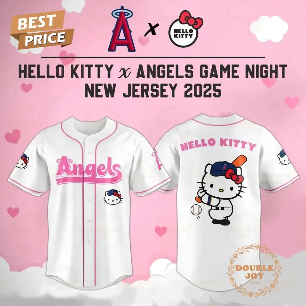 Los Angeles Angels Hello Kitty X Cubs Game Night 2025 New Limited Edition Baseball Jersey Image