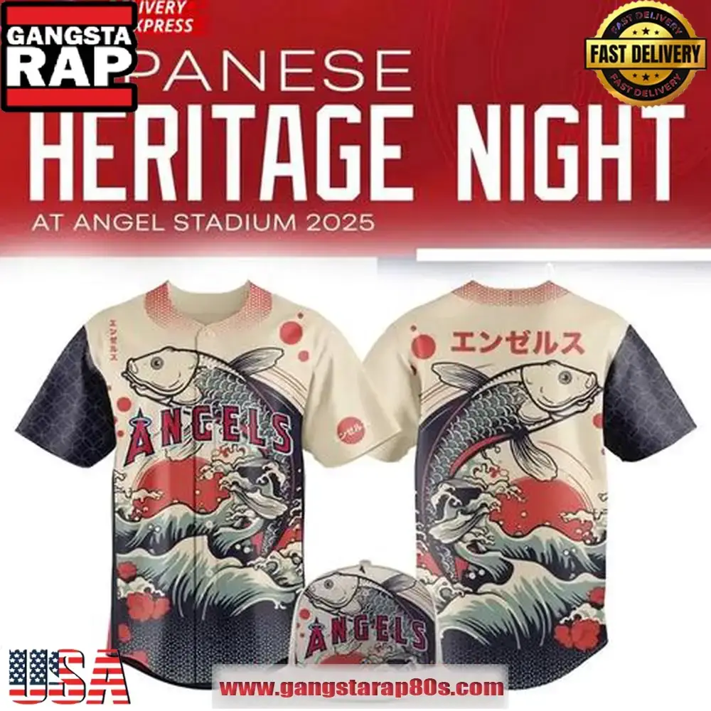 Los Angeles Angels Japanese Heritage Night Baseball Jersey Shirt Image