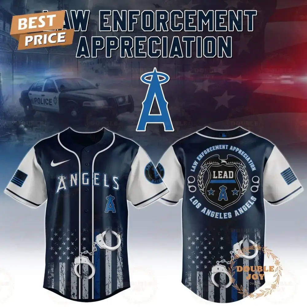 Los Angeles Angels Law Enforcement Appreciation Day 2025 Special Edition Baseball Jersey Image