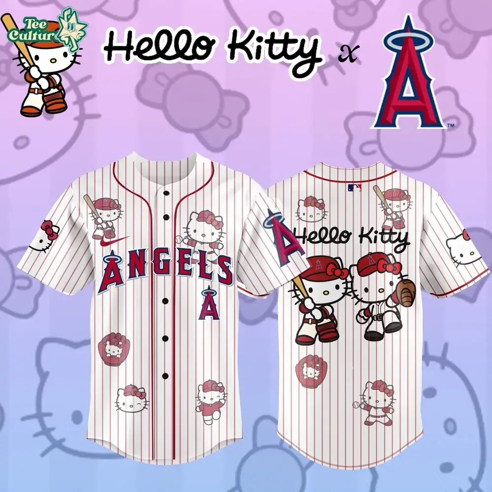 Los Angeles Angels x Hello Kitty Custom Design 2026 Limited Edition Jersey Image