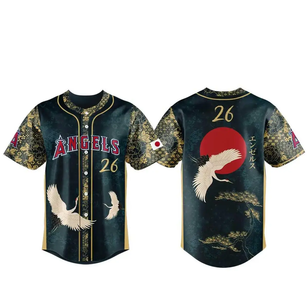 Los Angeles Angels x Japanese Heritage Night 2026 Baseball Jersey Image