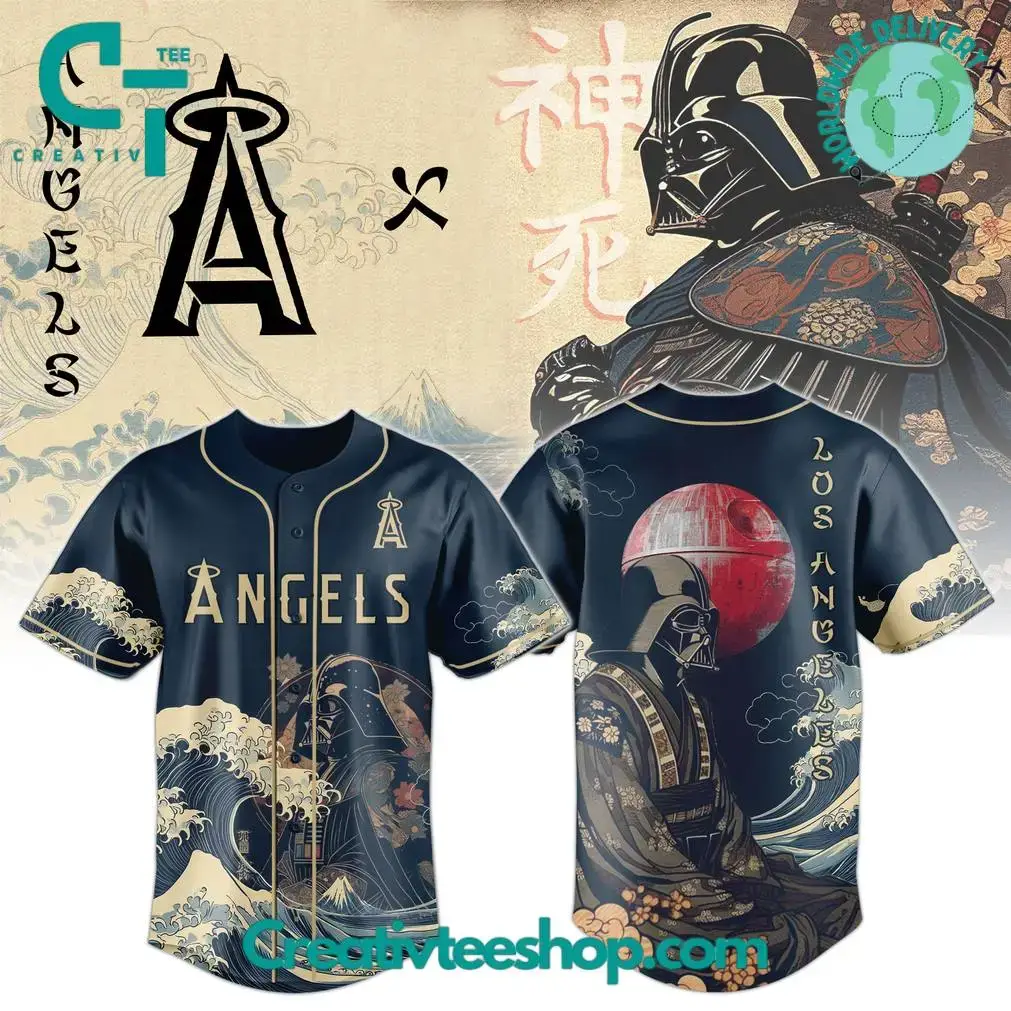 Los Angeles Angels X Lord Vader Japan Edition 2025 Baseball Jersey Image