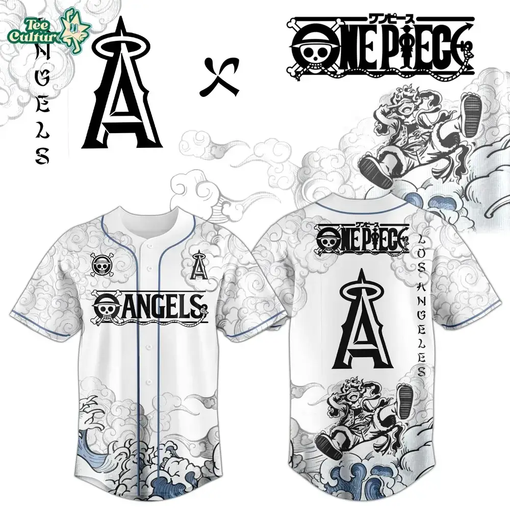Los Angeles Angels x One Piece Jersey 2026 Luffy Gear 5 Image