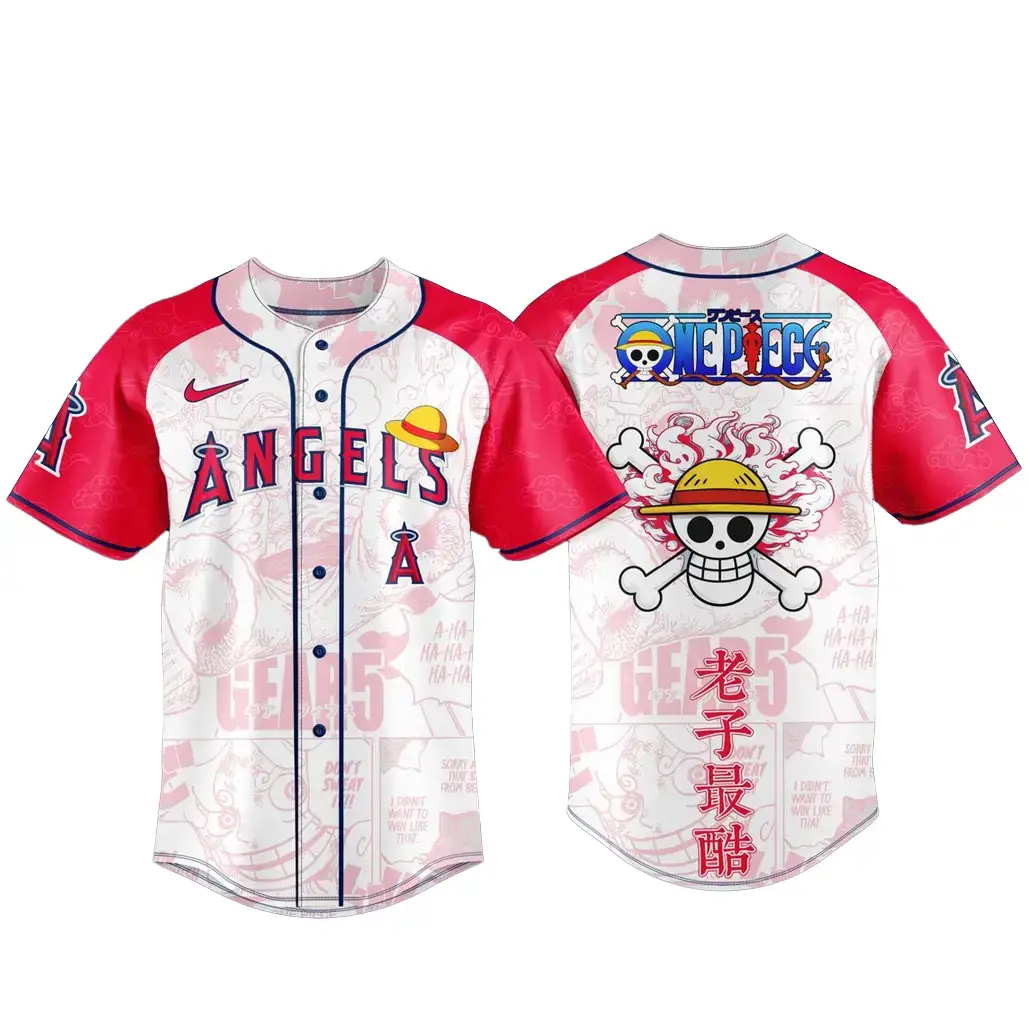 Los Angeles Angels x One Piece Night 2026 Game Baseball Jersey Image