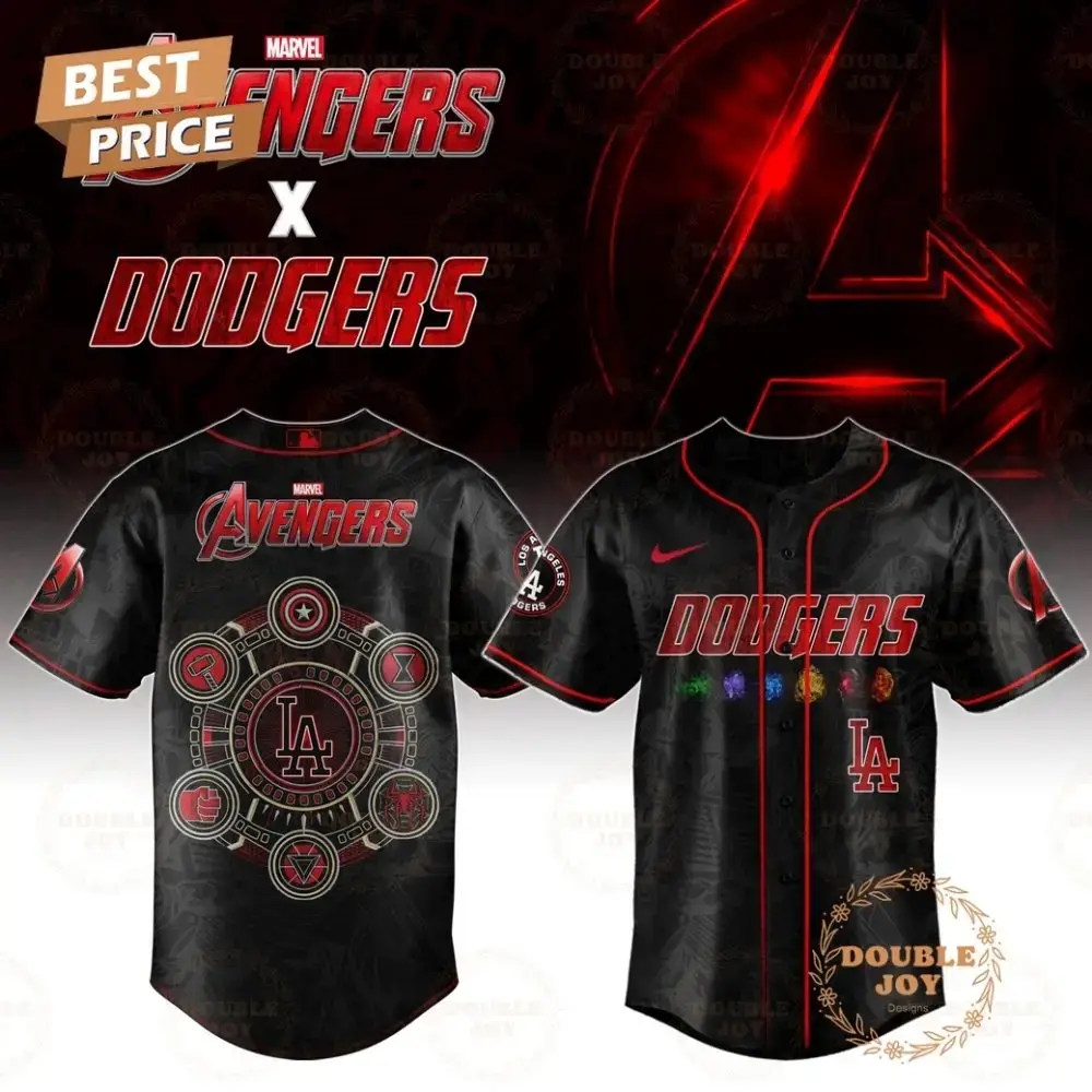 Los Angeles Dodgers 2025 Marvel Avengers Night Limited Edition Baseball Jersey Image