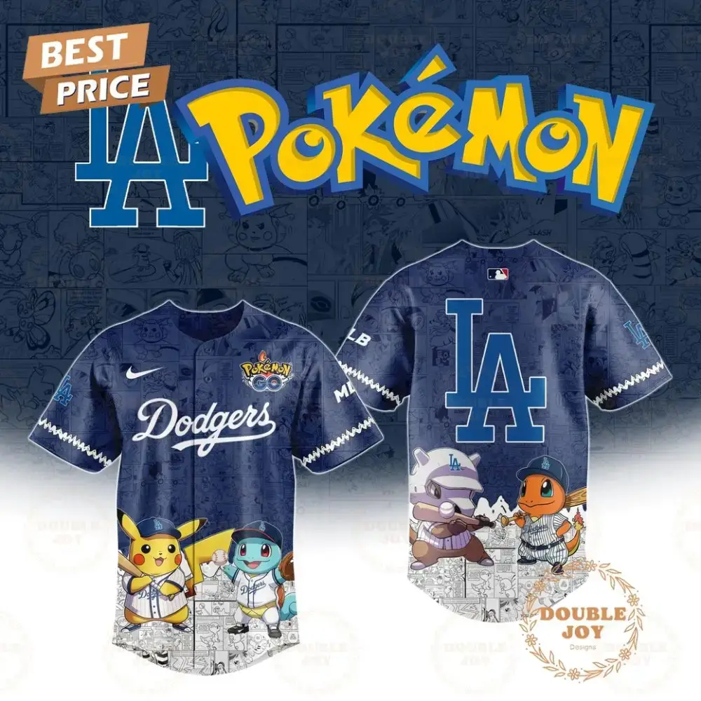 Los Angeles Dodgers 2025 Pokemon Go Limited Edition Baseball Jersey Image