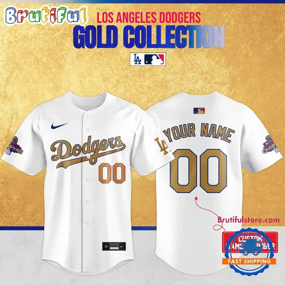 Los Angeles Dodgers 2025 World Series Champions Custom Jersey Shirt Image