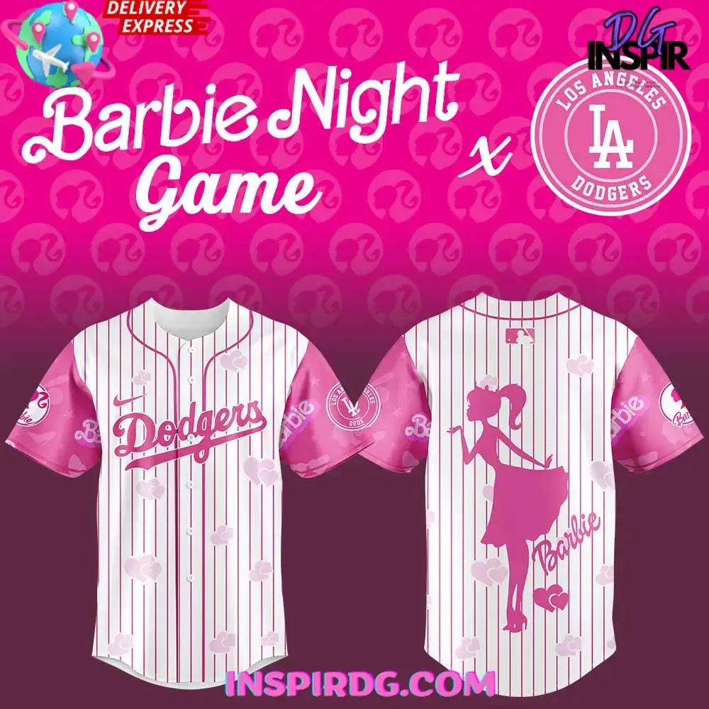 Los Angeles Dodgers Barbie Night Game 2025 Baseball Jersey Image