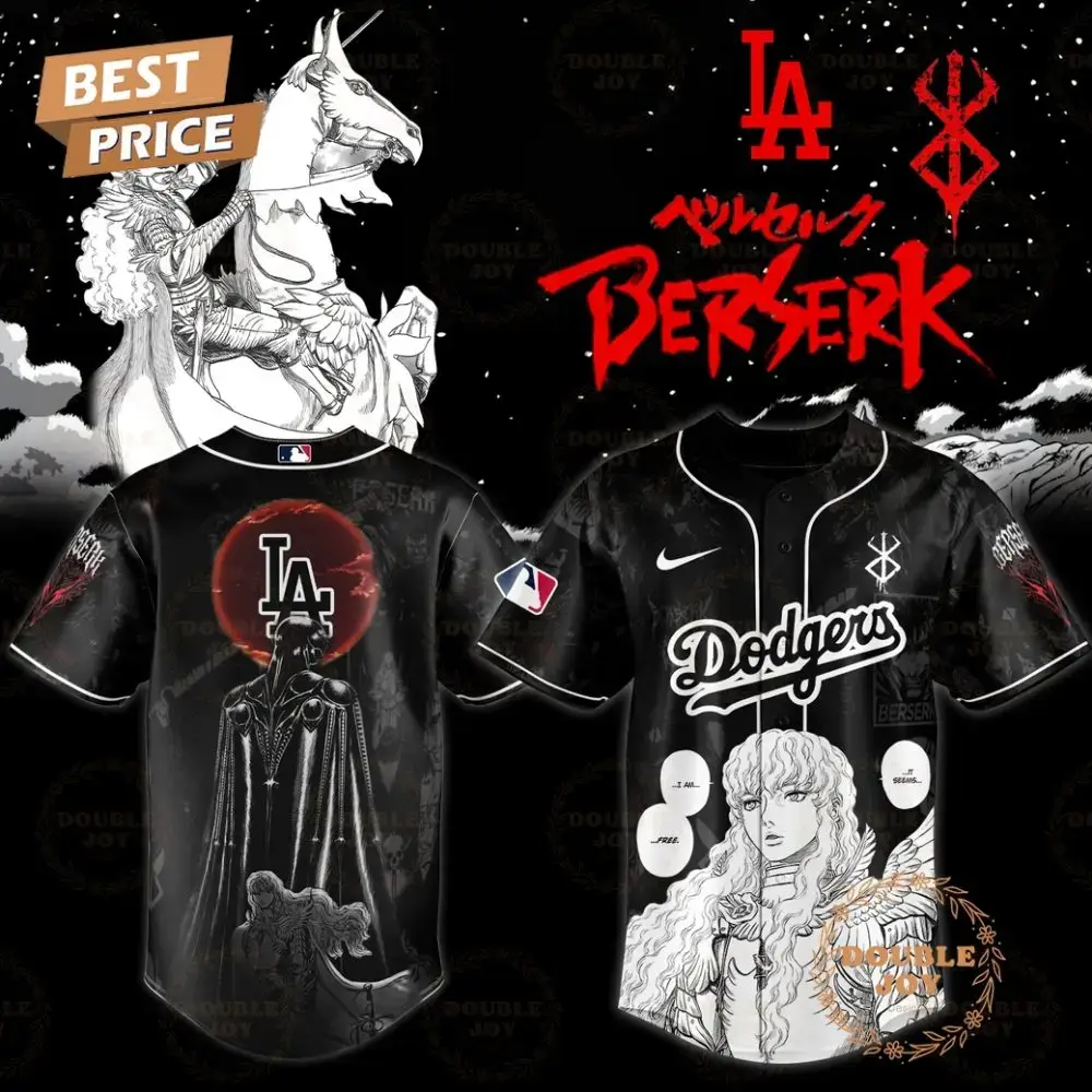 Los Angeles Dodgers Berserk 2025 "Griffith" Limited Edition Baseball Jersey Image