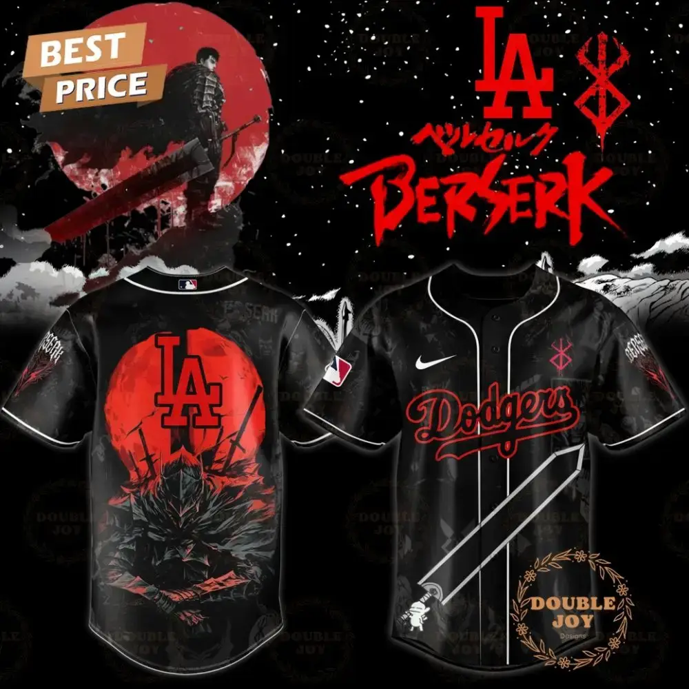 Los Angeles Dodgers Berserk 2025 "Guts" Limited Edition Baseball Jersey Image