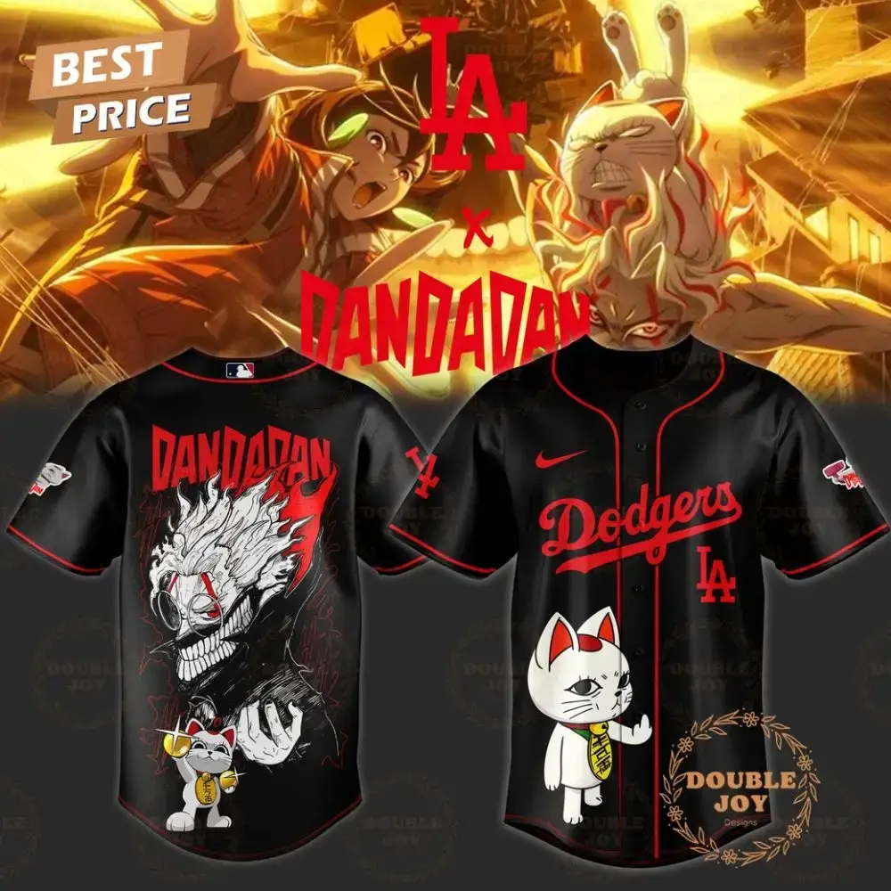 Los Angeles Dodgers Dandadan 2025 Limited Edition Baseball Jersey Image