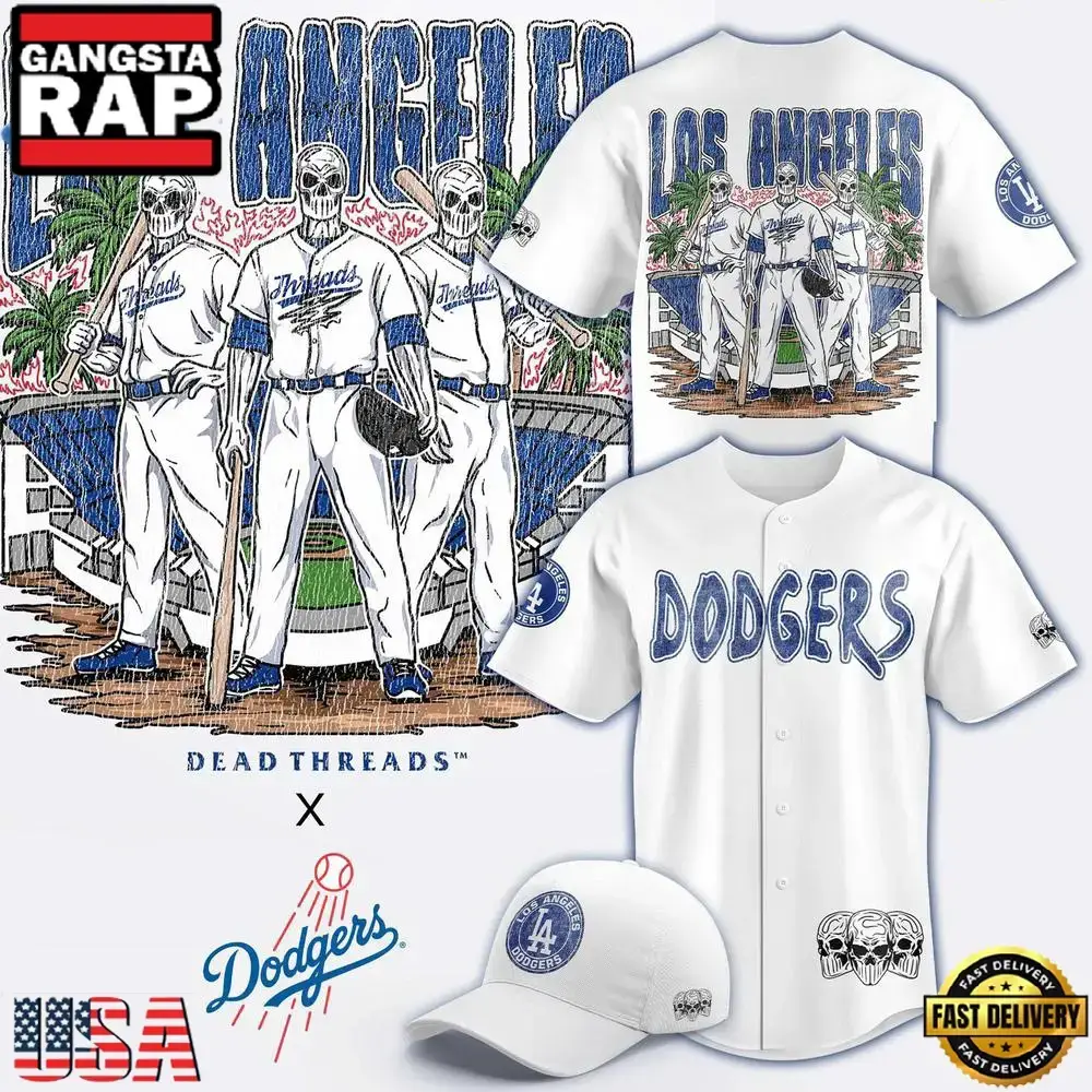 Los Angeles Dodgers Dead Threads Limited Premium Edition Baseball Jersey Image