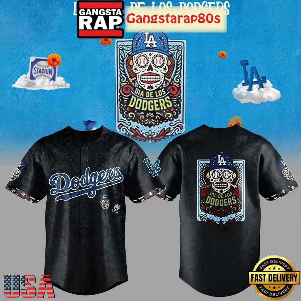 Los Angeles Dodgers Dia de Los Dodgers Night 2025 Baseball Jersey Shirt Image