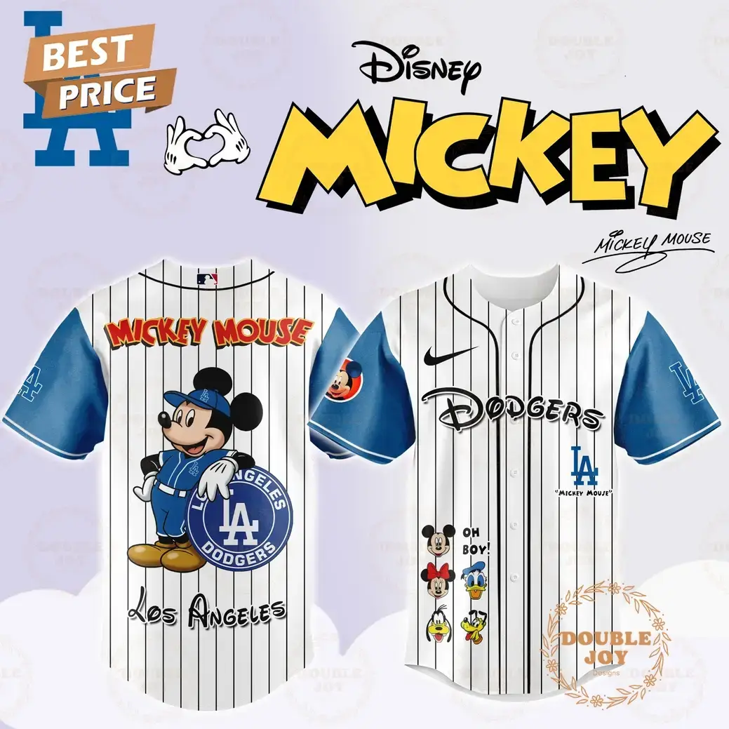 Los Angeles Dodgers Disney Mickey Mouse 2025 Limited Edition Baseball Jersey Image