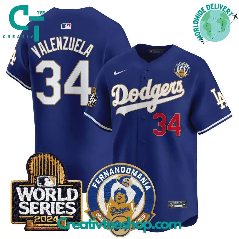 Los Angeles Dodgers Fernando Valenzuela Forever 34 Special Edition Jersey Image