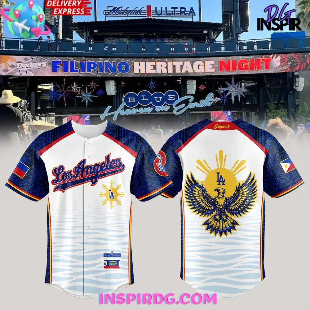 Los Angeles Dodgers Filipino Heritage Night 2025 Baseball Jersey Image