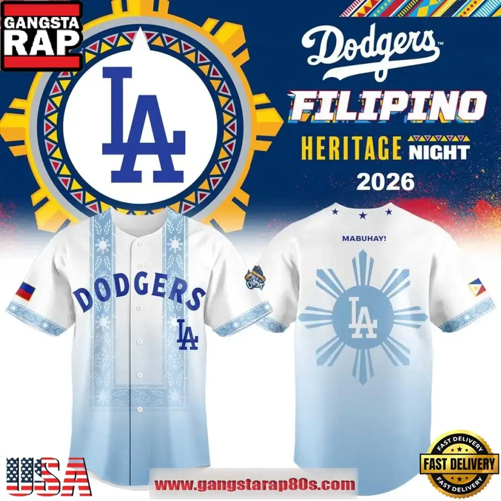 Los Angeles Dodgers Filipino Heritage Night 2026 Limited Edition Baseball Jersey Image